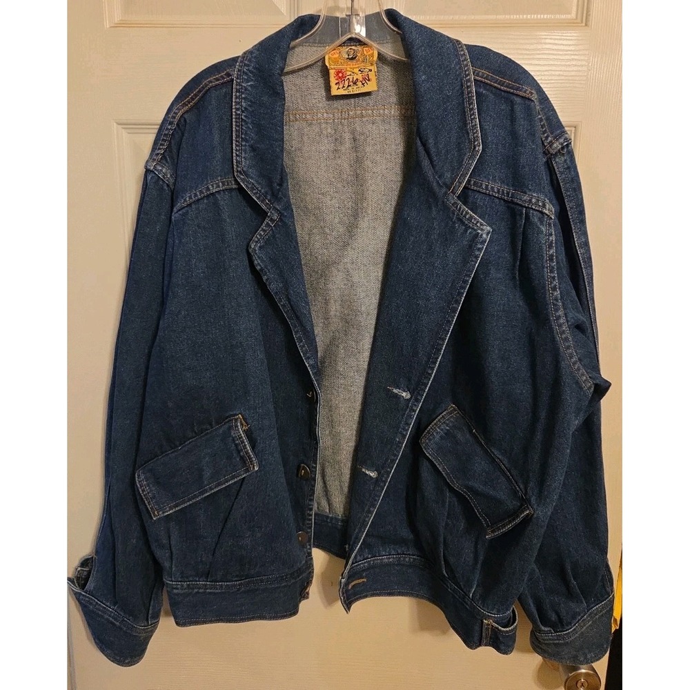 Vntg Gene Ewing Bis Denim Jacket Womens M